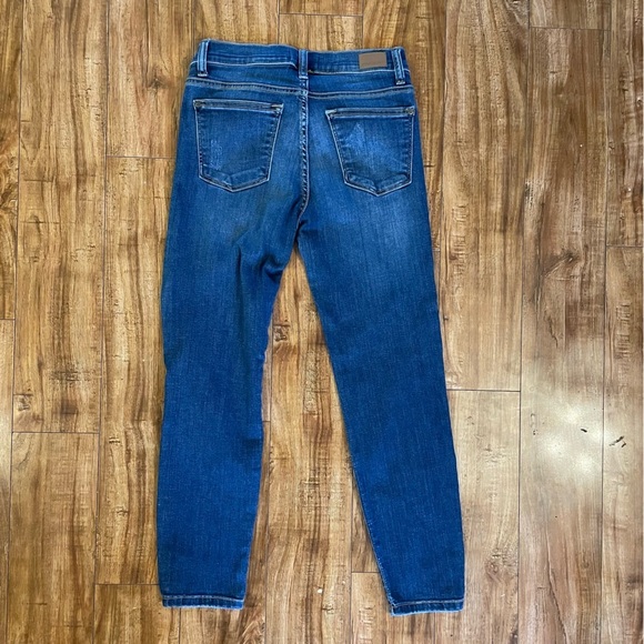 JUDY BLUE Women’s Blue Distressed Skinny Fit Ankle Jean Pant Size 5 27 - Picture 12 of 15